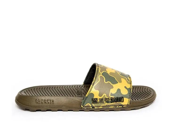 Sandalia Gangsta Camo Hombre Cafe