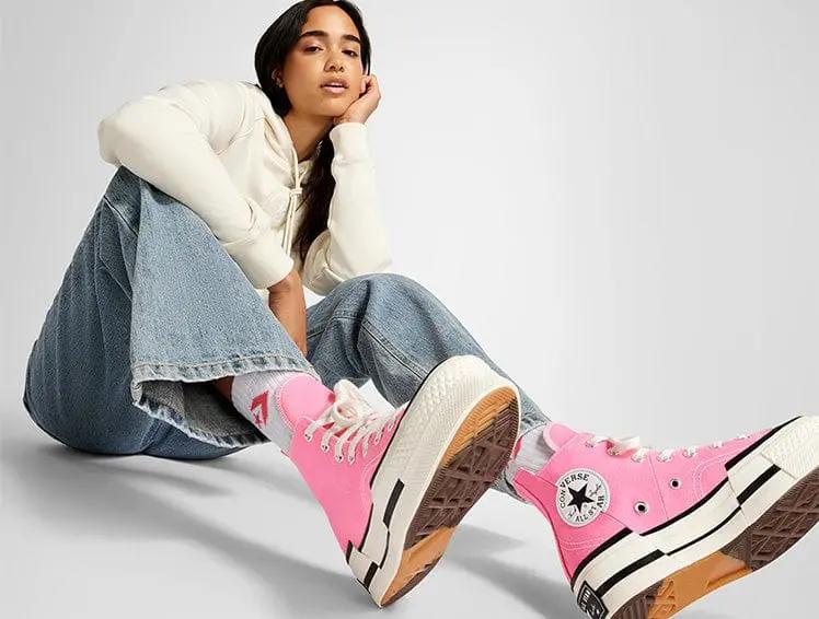 Zapatilla Converse Chuck 70 Plus Mujer Rosado Claro