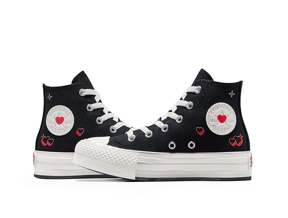 Zapatilla Converse Chuck Taylor Plataforma Junior Negro