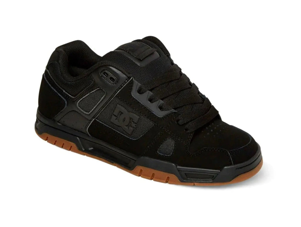 Zapatilla Dc Stag Hombre Negro - Suela Negro Gum