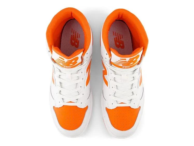 Zapatilla New Balance 480 Hombre Blanco Naranjo