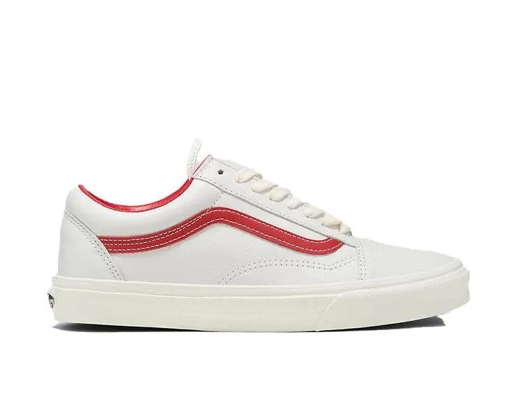 Zapatilla Vans Old Skool Vintage Leather Hombre Blanco