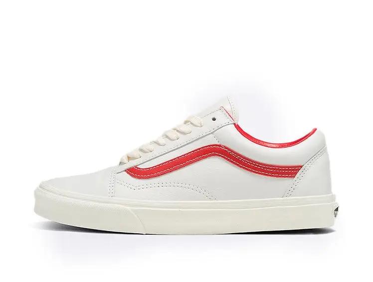 Zapatilla Vans Old Skool Vintage Leather Hombre Blanco