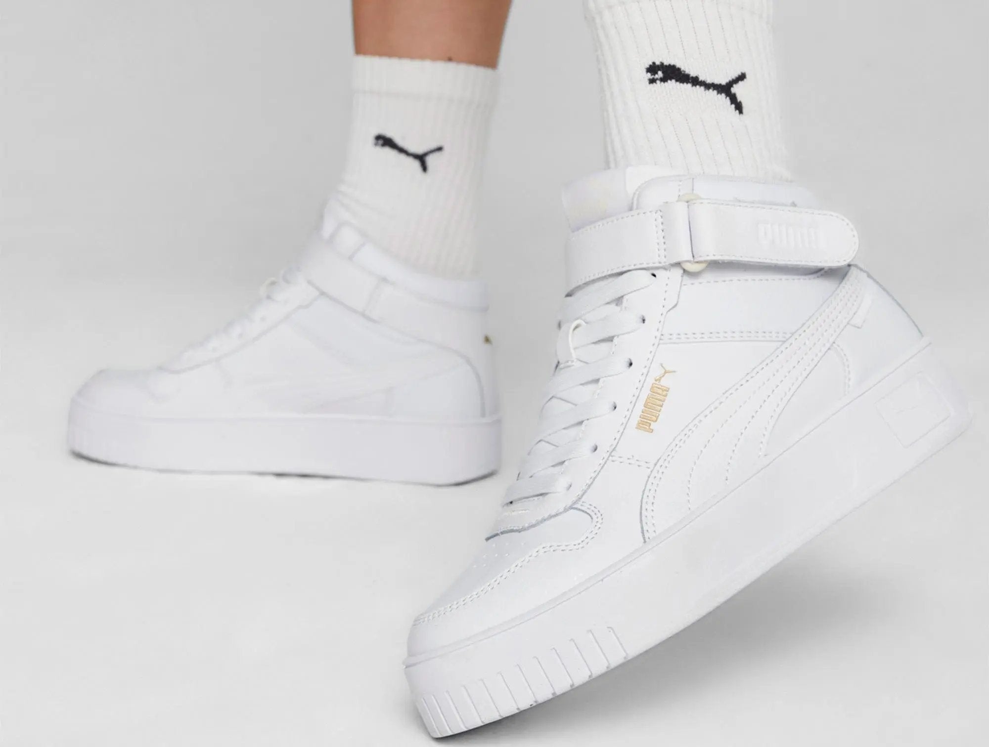 Zapatillas Puma Carina Street Mid Mujer Mono Blanco