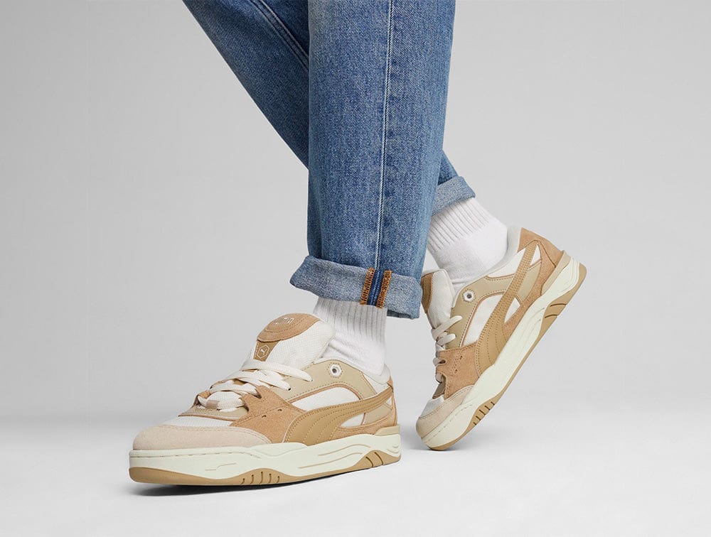 Zapatillas Puma 180 Unisex Beige - Blanco