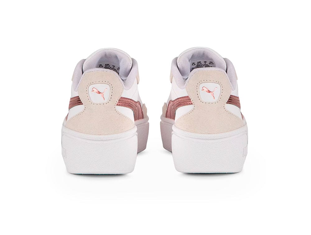 Zapatillas Puma Club II Era Platform Metallic Mujer Blanco