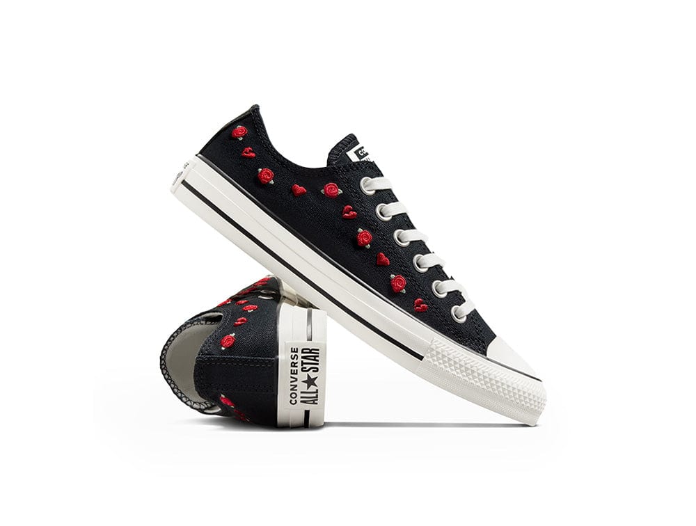 Zapatillas Converse Chuck Taylor (Roses Valentine's Day) Mujer Negro