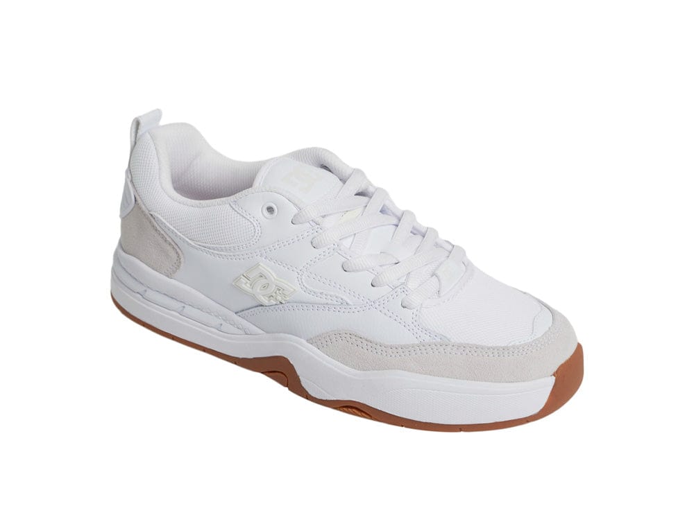Zapatilla Dc Ascend Lth Hombre Blanco Suela Gum