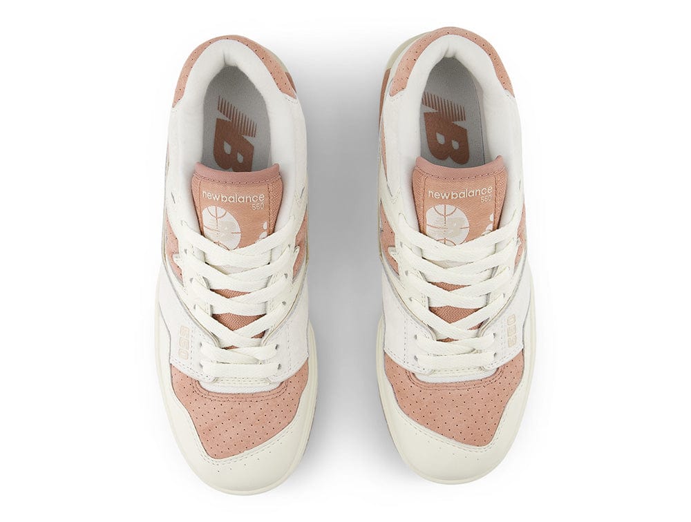 Zapatilla New Balance 550 Mujer Blanco Rosado