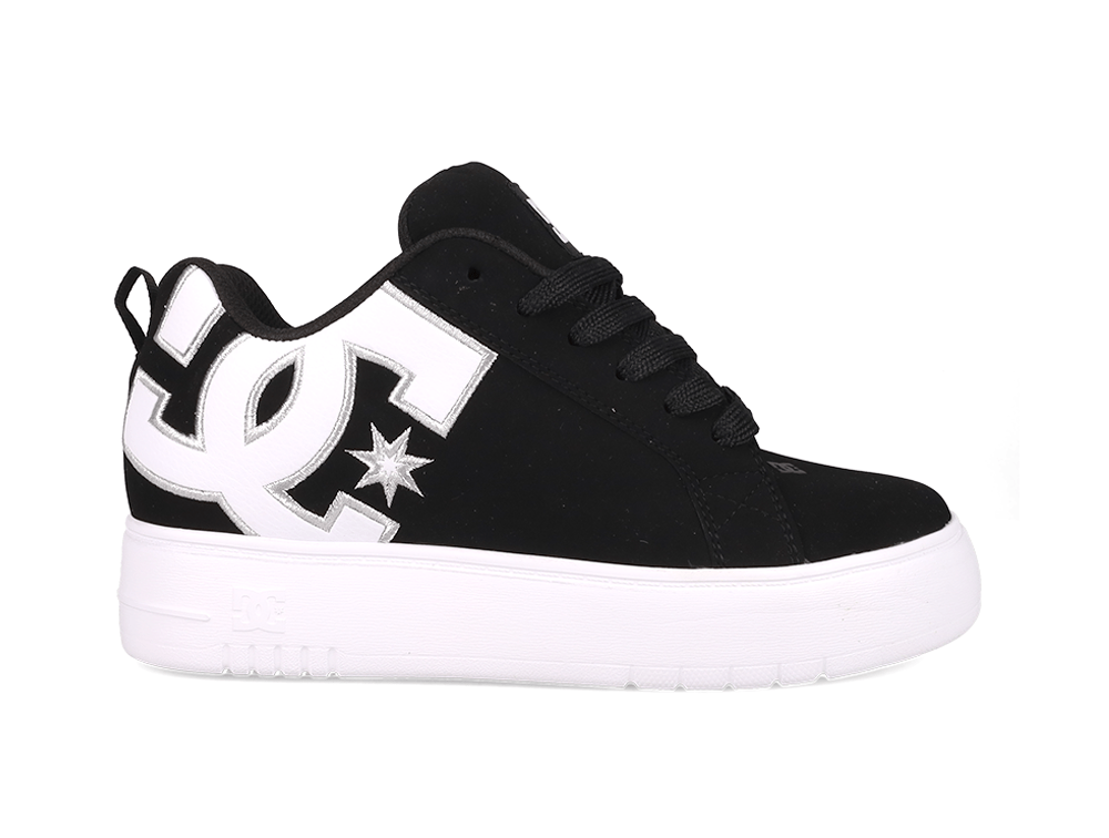 Zapatillas Dc Court Graffik Plataforma Mujer Negro